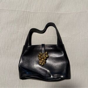 Salvatore Ferragamo Hand Bag -Black Leather